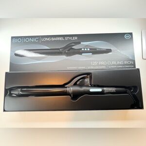Bio Ionic 1.25” Long Barrel Curling Iron - *NEW IN BOX*